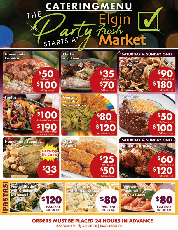 Catering Menu - Summit