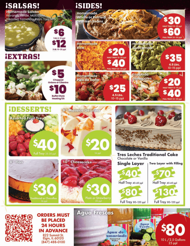 Catering Menu - Summit